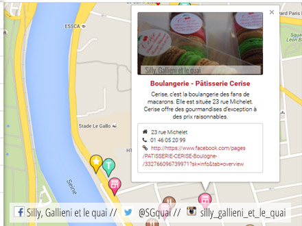La carte interactive de Silly, Gallieni et le quai @Silly, Gallieni et le quai
