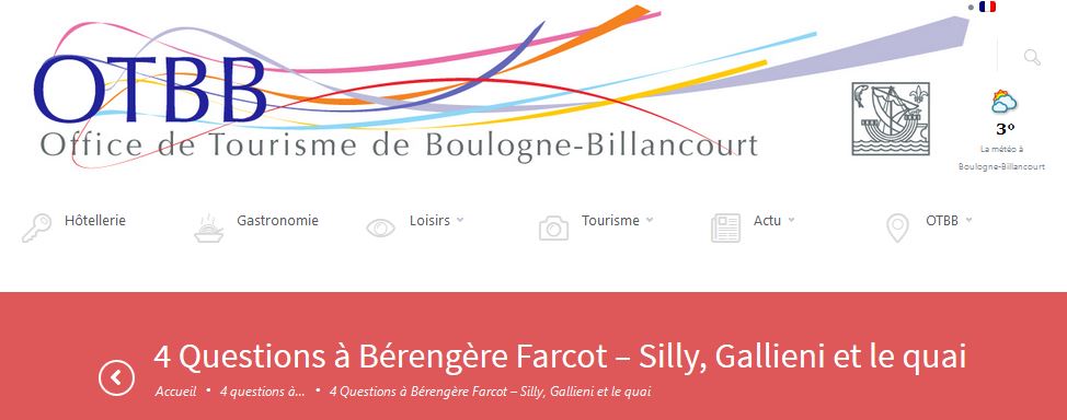 Interview de l'office de tourisme de Boulogne-Billancourt