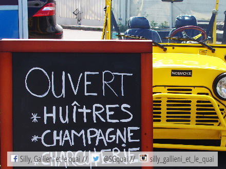 Huîtres et champagne à La mer à Paris @Silly, Gallieni et le quai