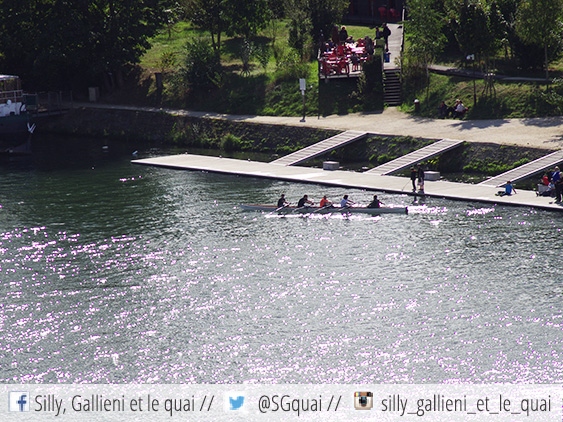 Kayak sur la Seine @Silly, Gallieni et le quai