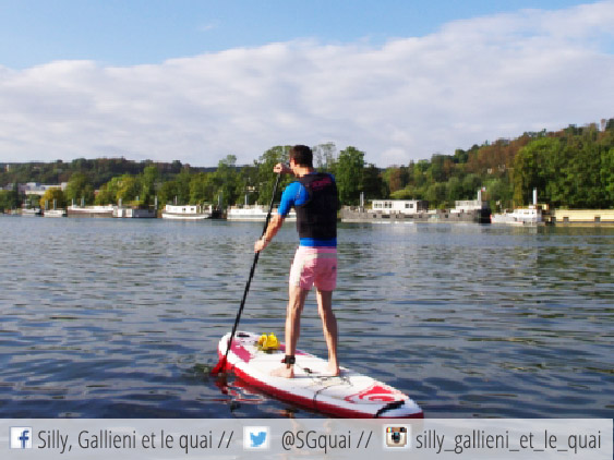Faire du paddle à Boulogne-Billancourt @Silly, Gallieni et le quai